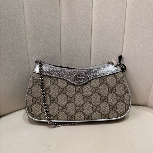Gucci Ophidia Mini Bag Silver - Picture 3 of 9